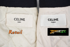 Celine Genuine Leather Letter Badge Baseball Jersey