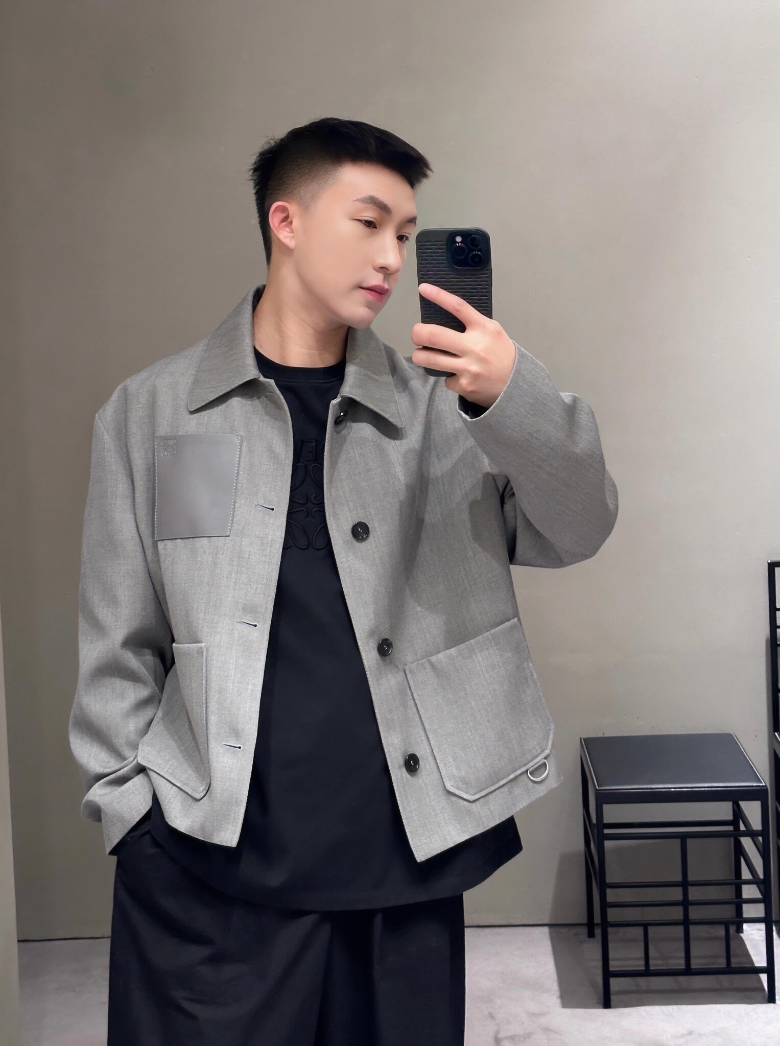 Loewe Sheepskin Pocket Suit Jacket