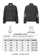 Loewe Laser Burnished Leather Logo Denim Jacket