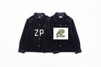 Burberry BBR Corduroy Cotton Jacket Navy Blue