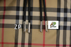 Burberry Plaid Reversible Hooded Jacket Zipper