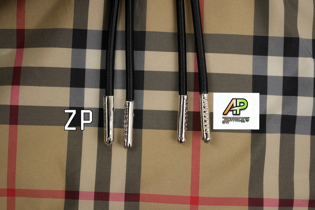 Burberry Plaid Reversible Hooded Jacket Zipper