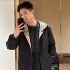 Burberry Plaid Reversible Hooded Jacket Zipper