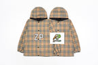 Burberry Plaid Reversible Hooded Jacket Zipper