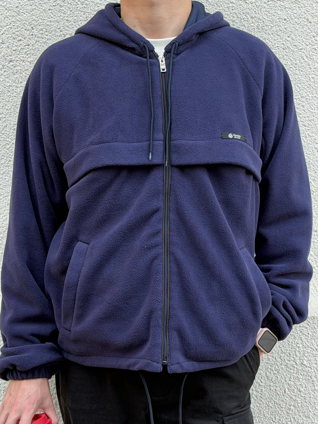 Prada 26SS Hooded Drawstring Fabric Short Jacket