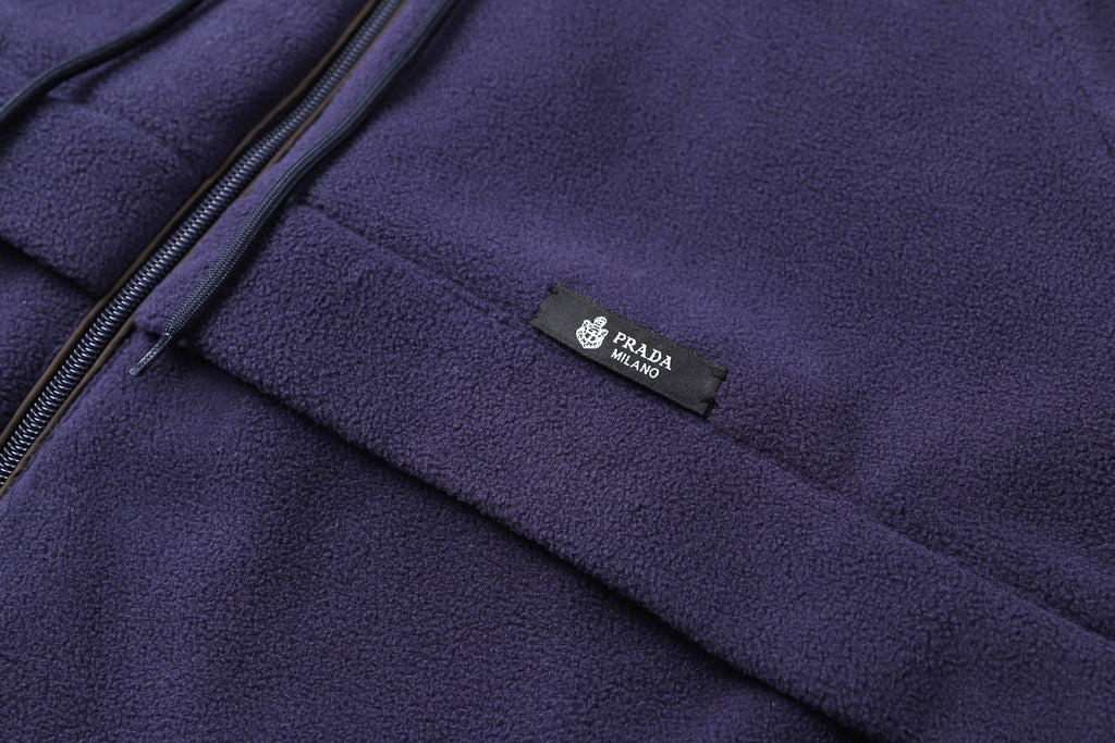 Prada 26SS Hooded Drawstring Fabric Short Jacket