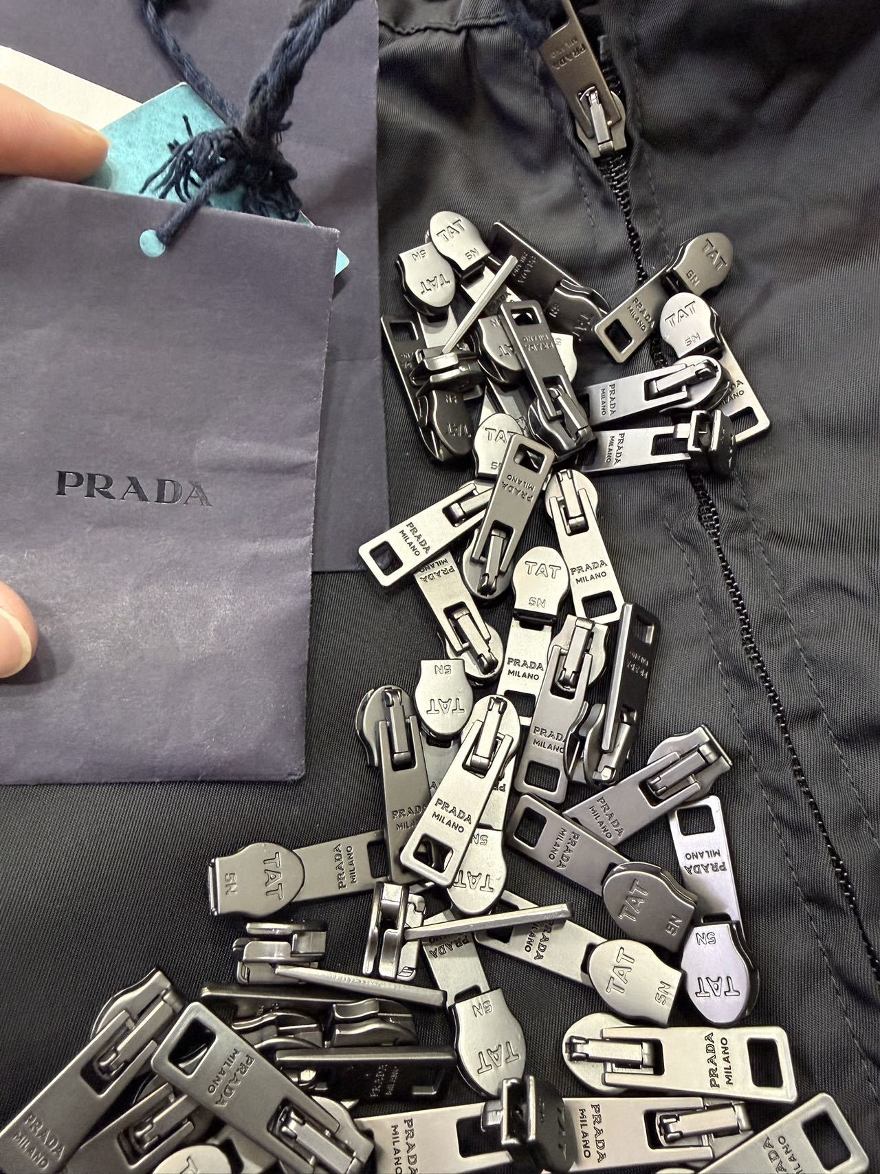 Prada 25 Nylon Harrington Flight Jacket