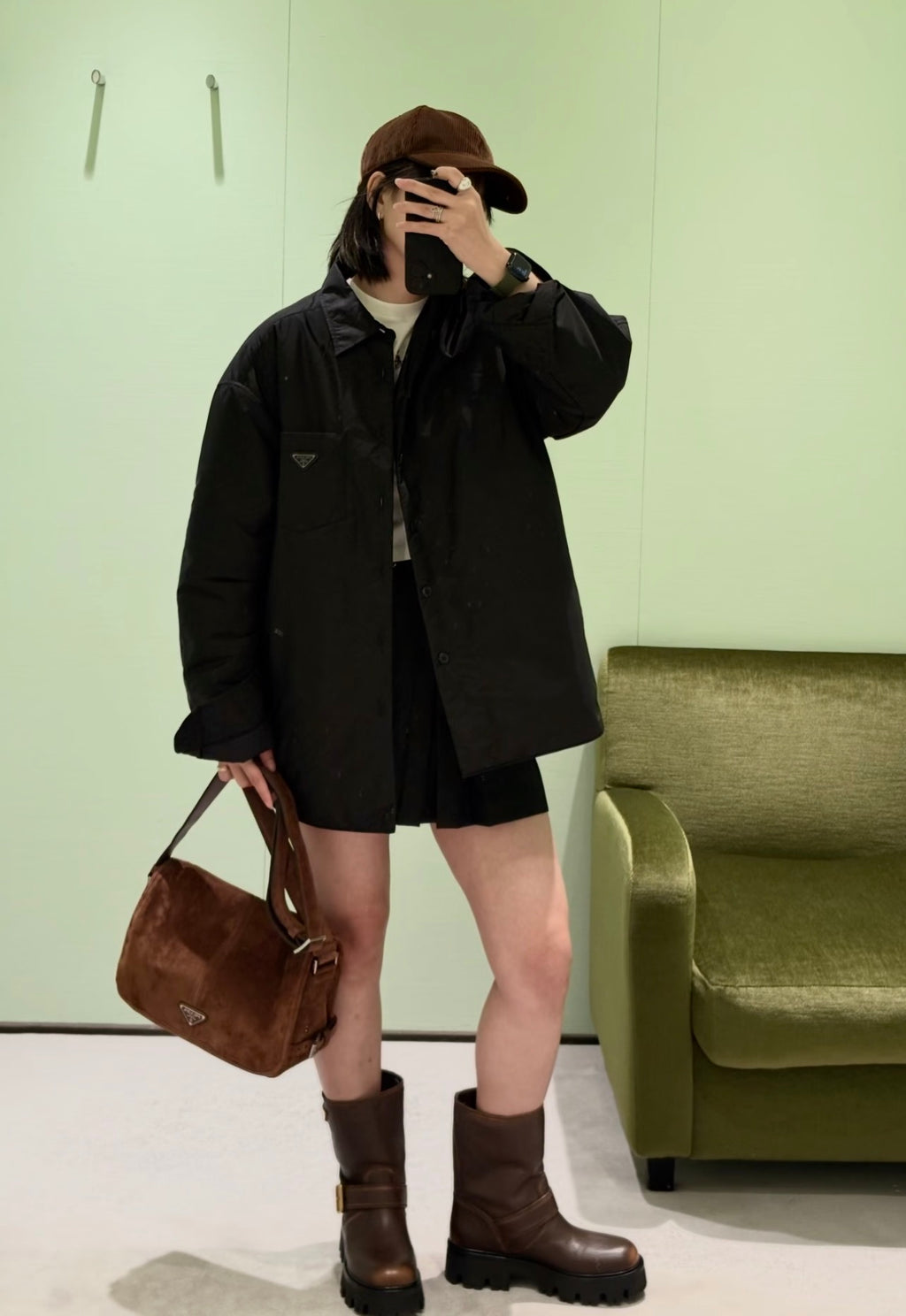 Prada Recycled Nylon Pad Thin Cotton Jacket