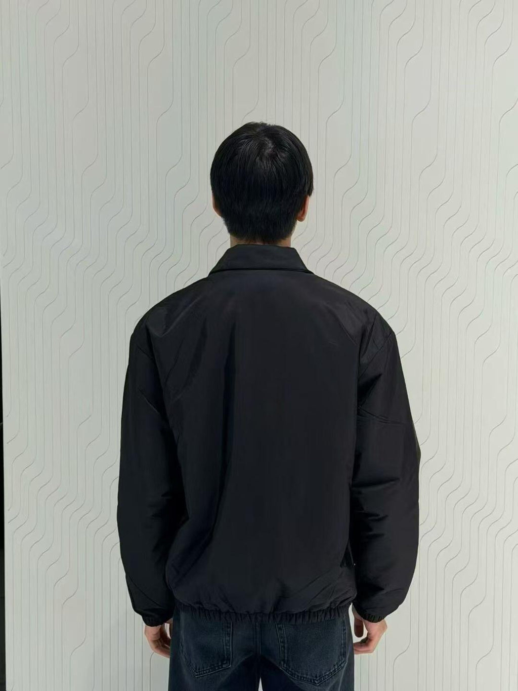 Prada Embroidered Logo Zip-Up Cotton Jacket