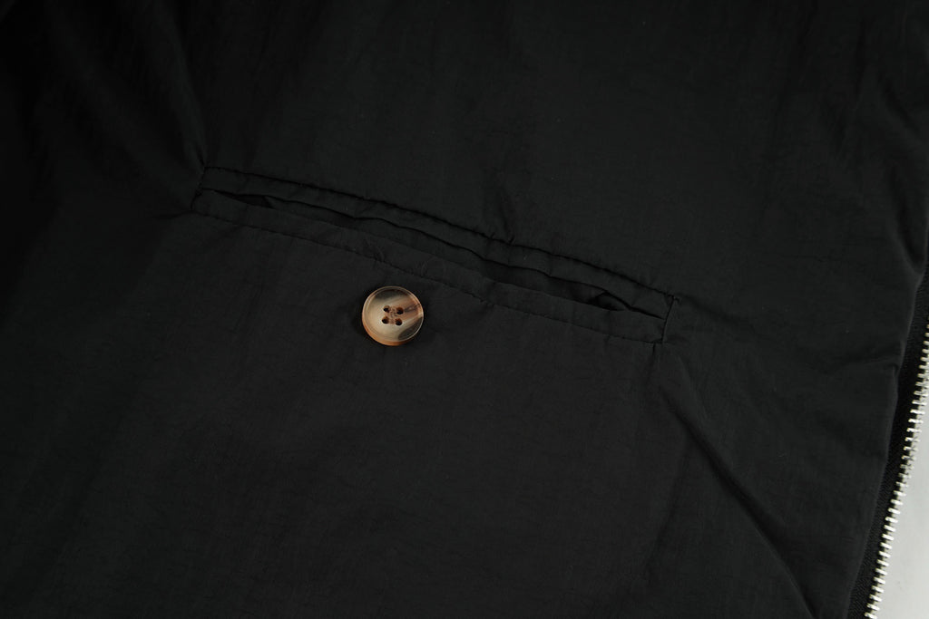 Prada Embroidered Logo Zip-Up Cotton Jacket