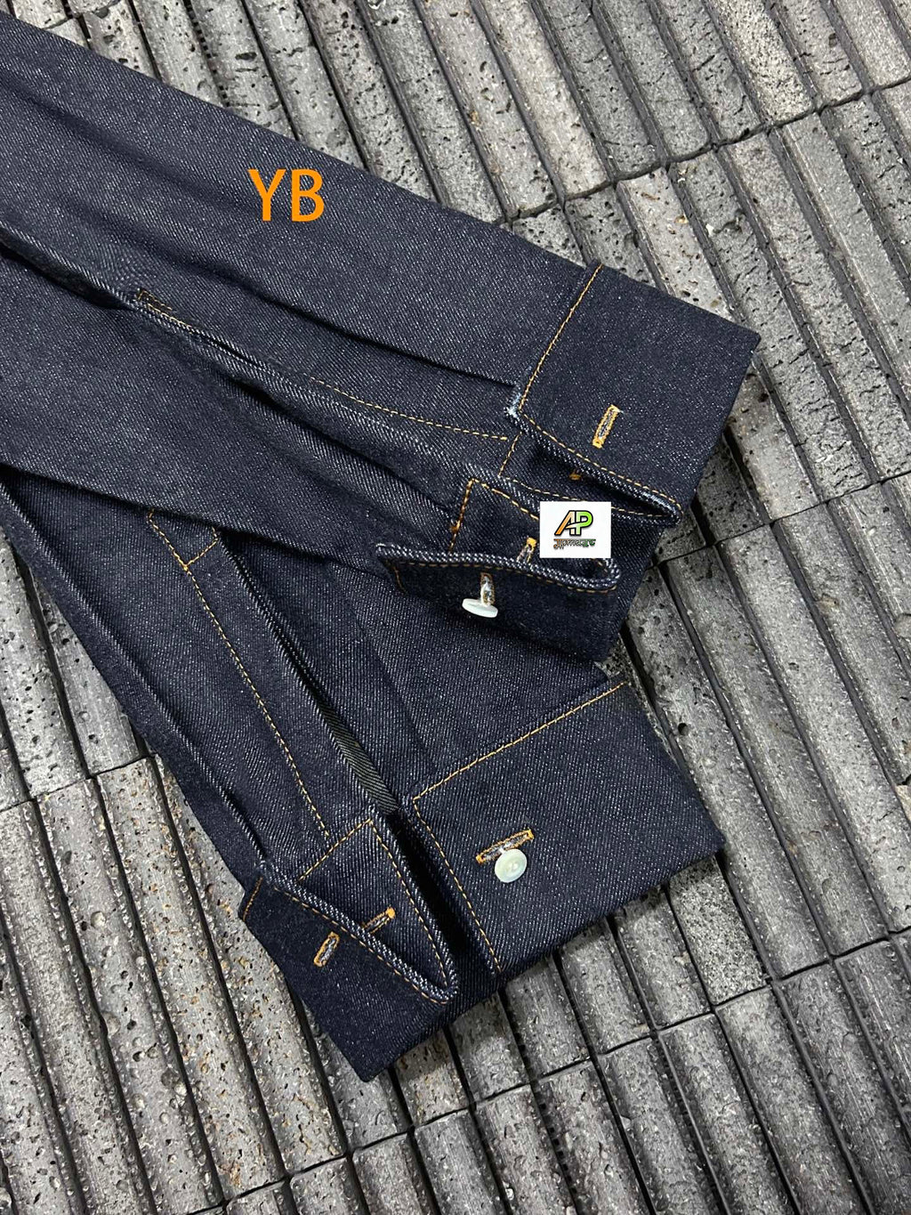Prada Collared Loose Long-Sleeved Denim Jacket
