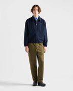 Prada Embroidered Logo Zipper Executive Jacket