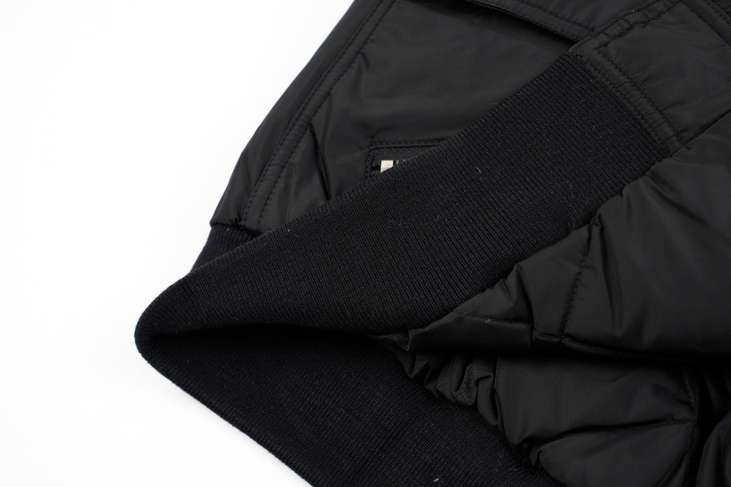 Prada Nylon Down Jacket with Metal Triangle Logo