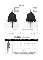 Prada Nylon Down Jacket with Metal Triangle Logo