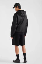 Prada Triangle Logo Reversible Hooded Jacket