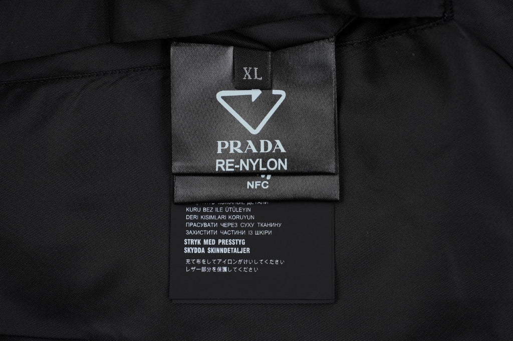 Prada Triangle Logo Reversible Hooded Jacket