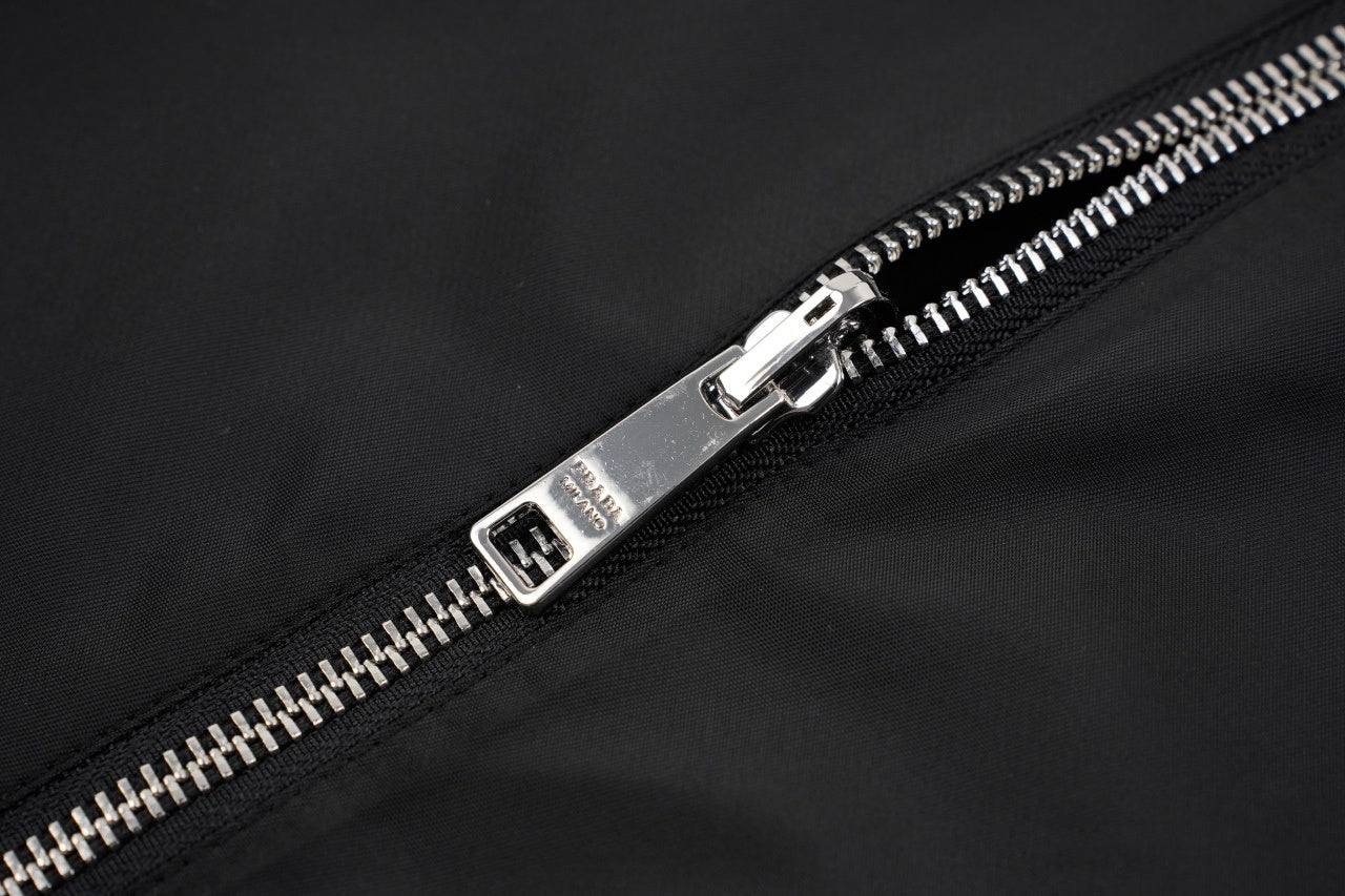 Prada Triangle Logo Reversible Hooded Jacket