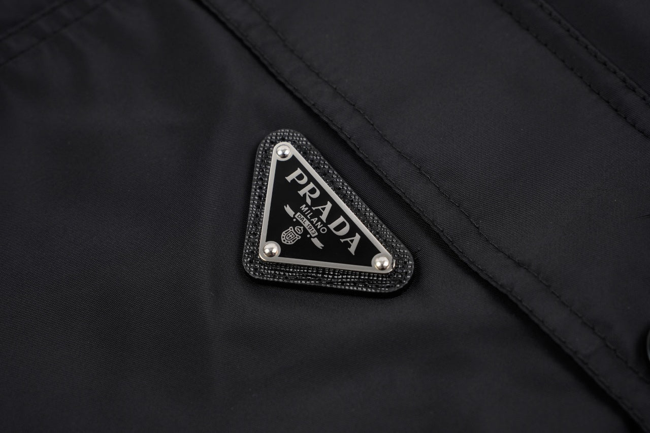 Prada Double Pocket Triangle Logo Jacket