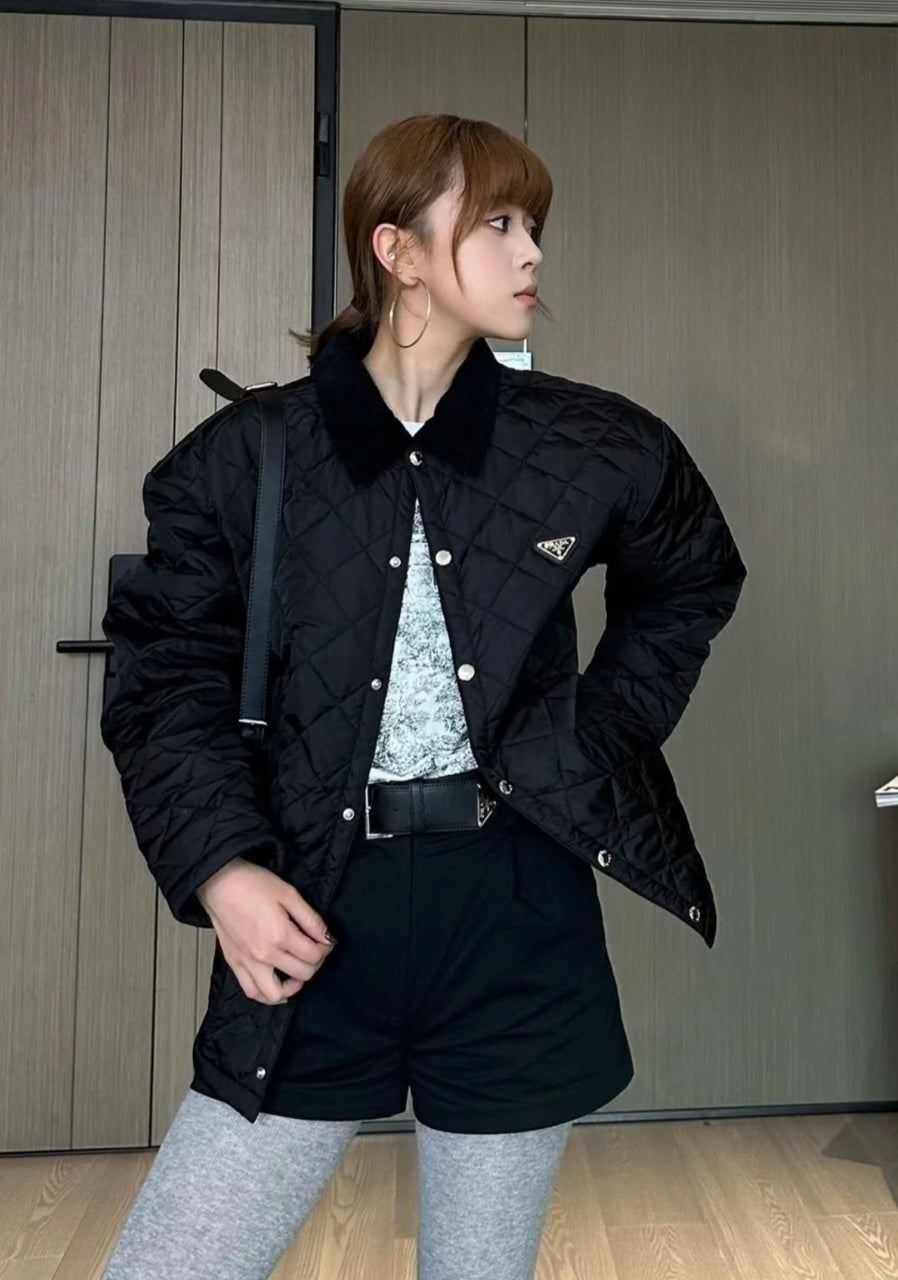 Prada Diamond Check Cotton Jacket