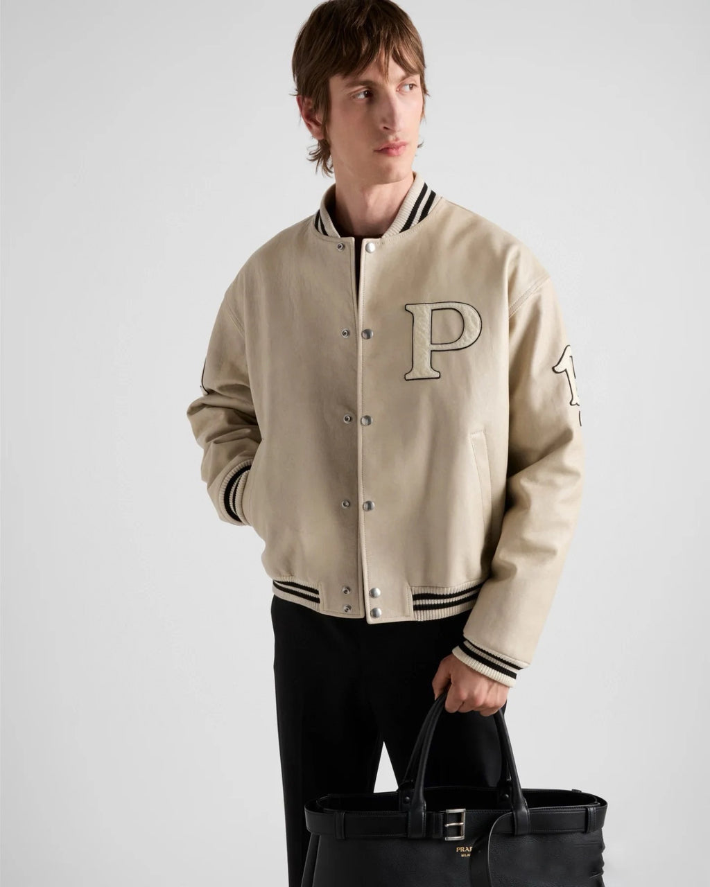Prada Leather Flight Jacket