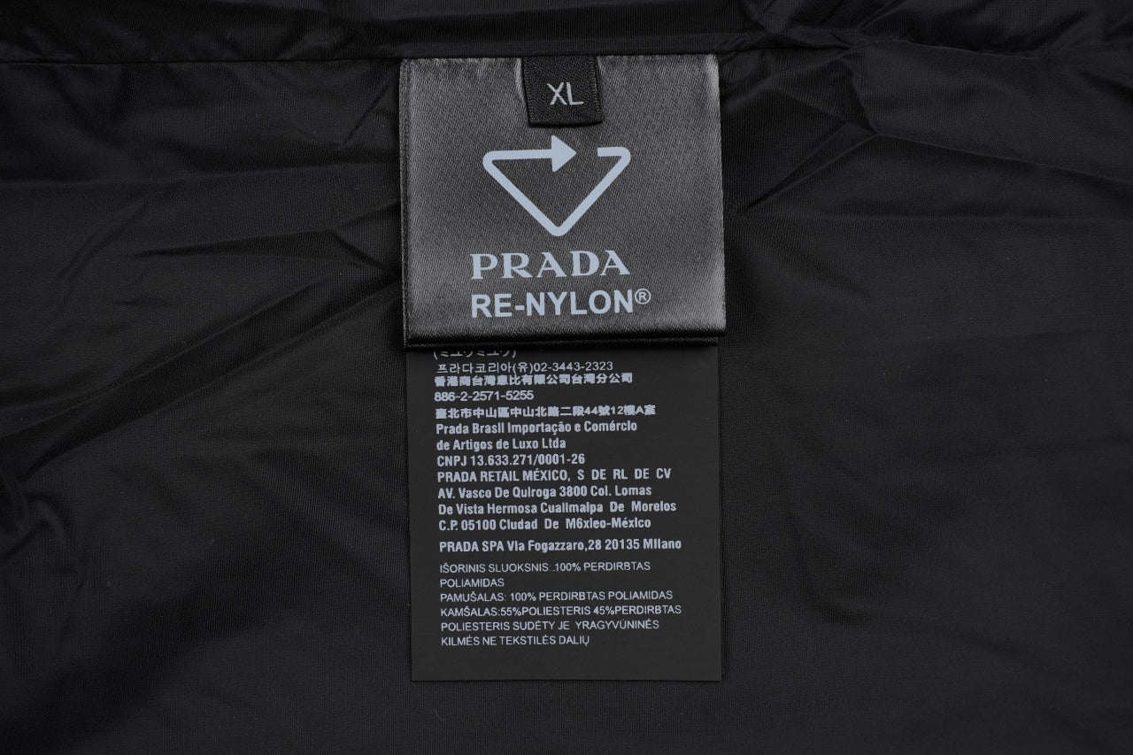 Prada Triangle Logo Jacquard Cotton Jacket