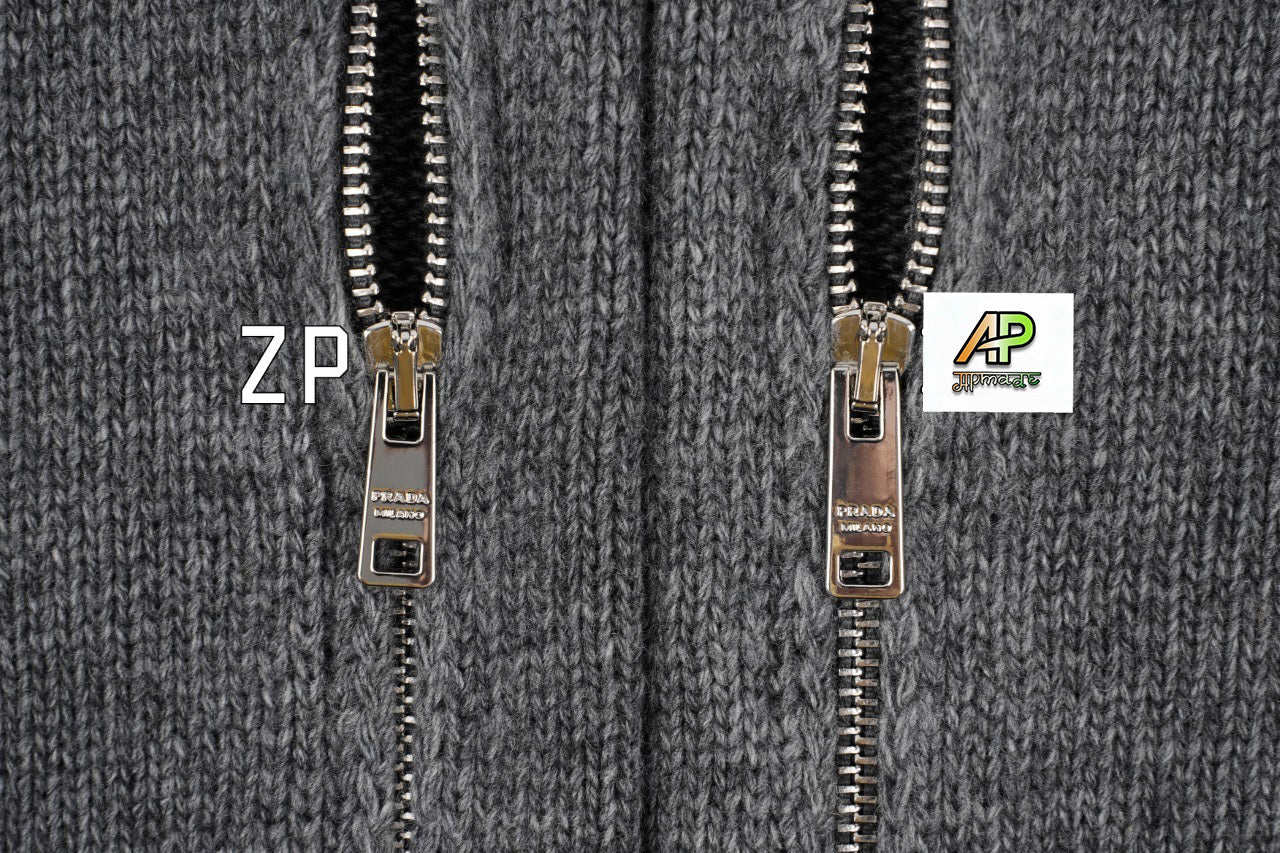 Prada Old Money Wool Zip-Up Cardigan Jacket