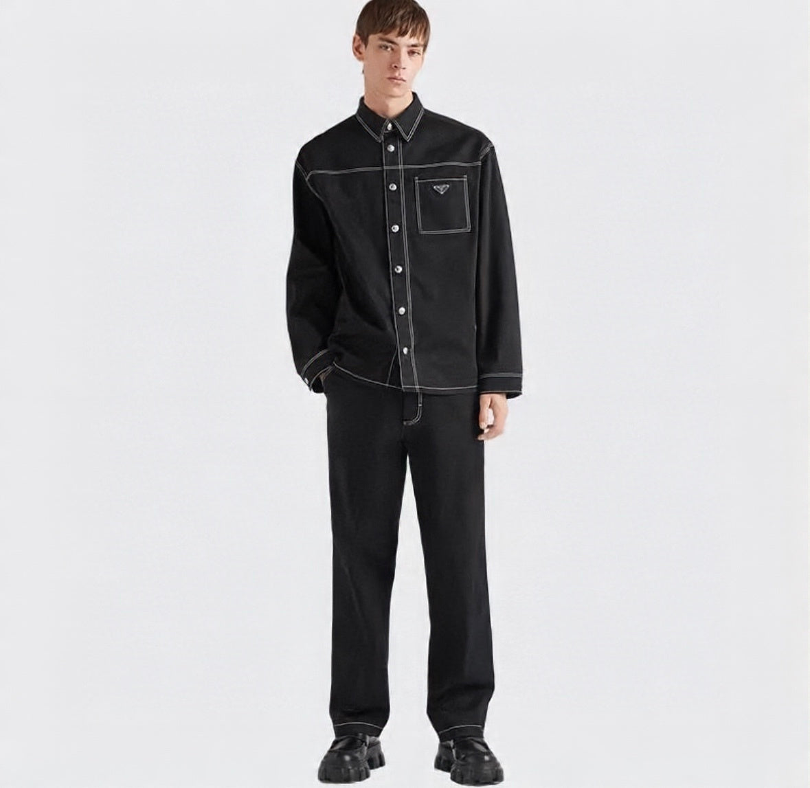 Prada Cotton Stretch Twill Jacket