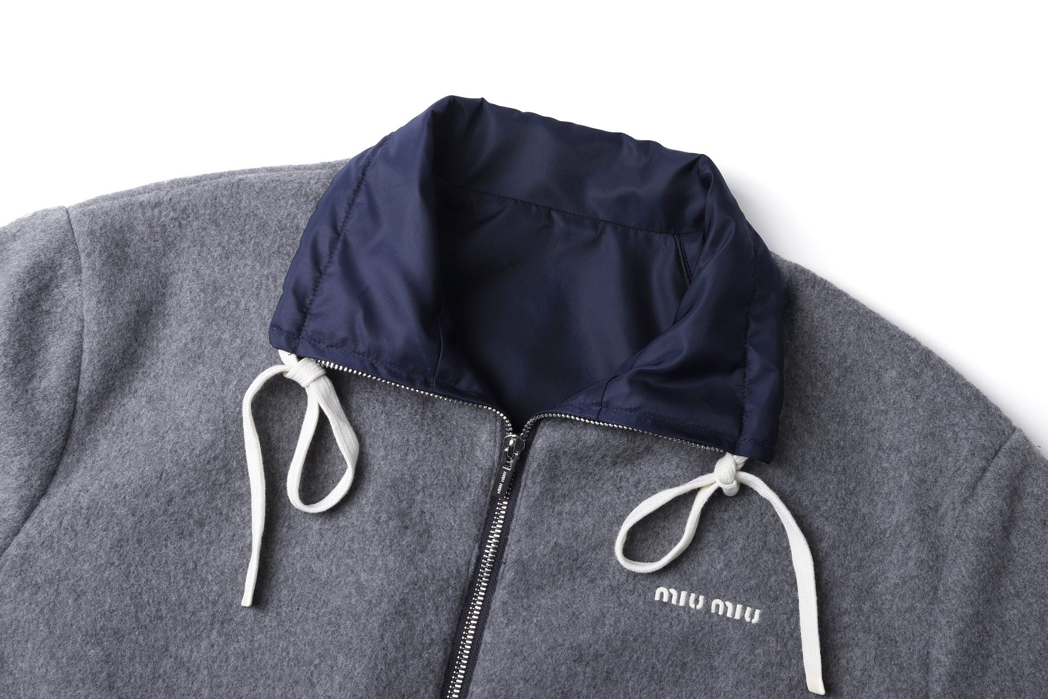 Miu Miu 25SS Reversible Technical Fabric and Fleece Jacket