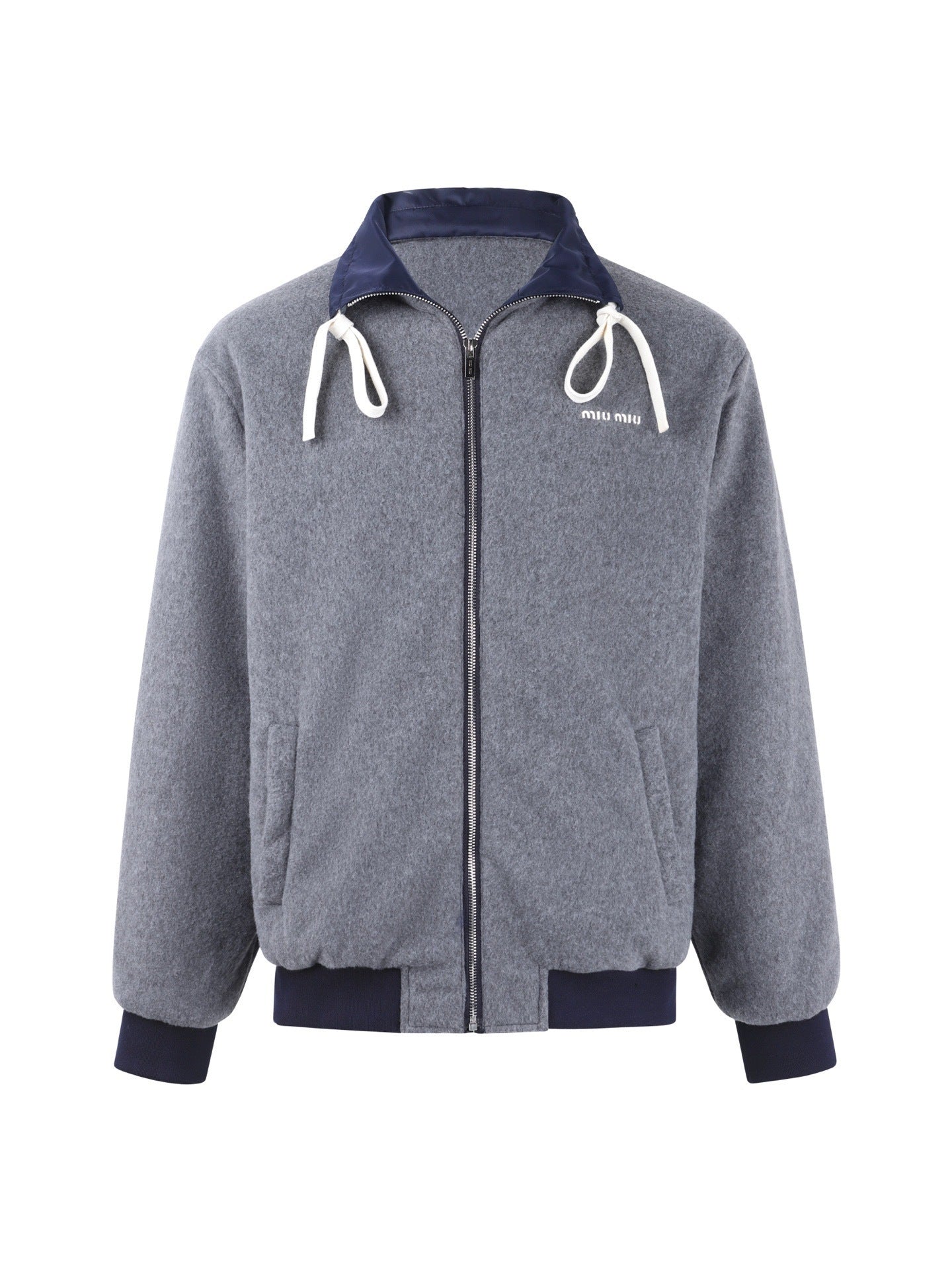 Miu Miu 25SS Reversible Technical Fabric and Fleece Jacket