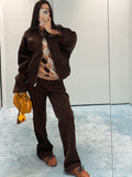 Miu Miu Letter Embroidery Corduroy Jacket