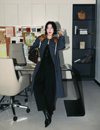 Miu Miu Double-Layer Mohair Trench Coat