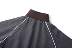 Miu Miu Stand-Up Collar Pinstripe Zip-Up Jacket