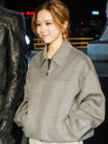 Miu Miu 25SS Solid Color Embroidered Long-Sleeved Jacket