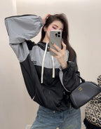 Miu Miu Color-Blocked Sports Jacket