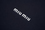 Miu Miu Striped Letter Embroidered Jacket