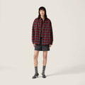 Miu Miu Small Checkered Cotton-Padded Jacket
