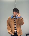 Miu Miu Camel Hair Color-Blocked Jacket