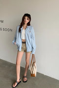 Miu Miu Striped Denim Jacket