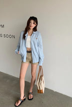 Miu Miu Striped Denim Jacket