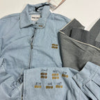 Miu Miu Striped Denim Jacket