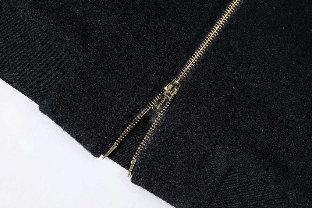 Miu Miu Zippered Long-Sleeved Jacket