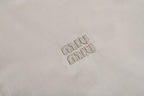 Miu Miu Monograph Embroidered Stand-Up Collar Jacket