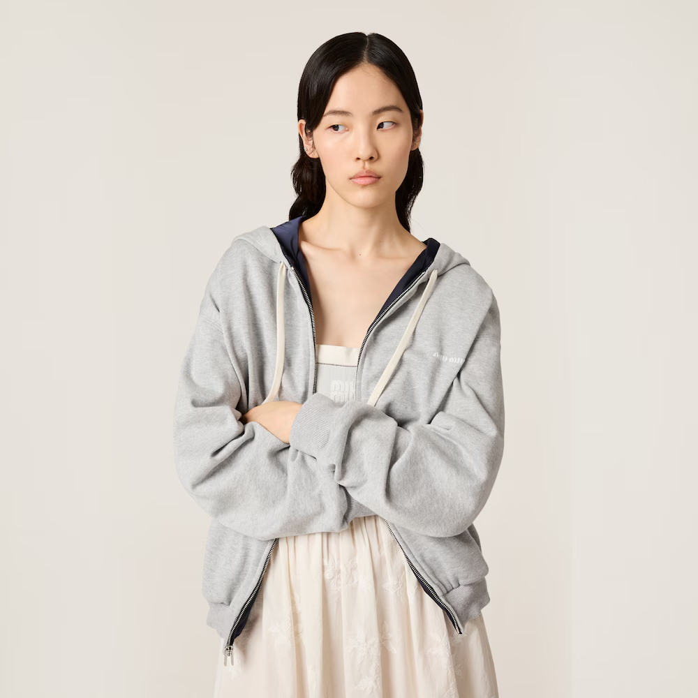 Miu Miu Small Label Reversible Hooded Jacket