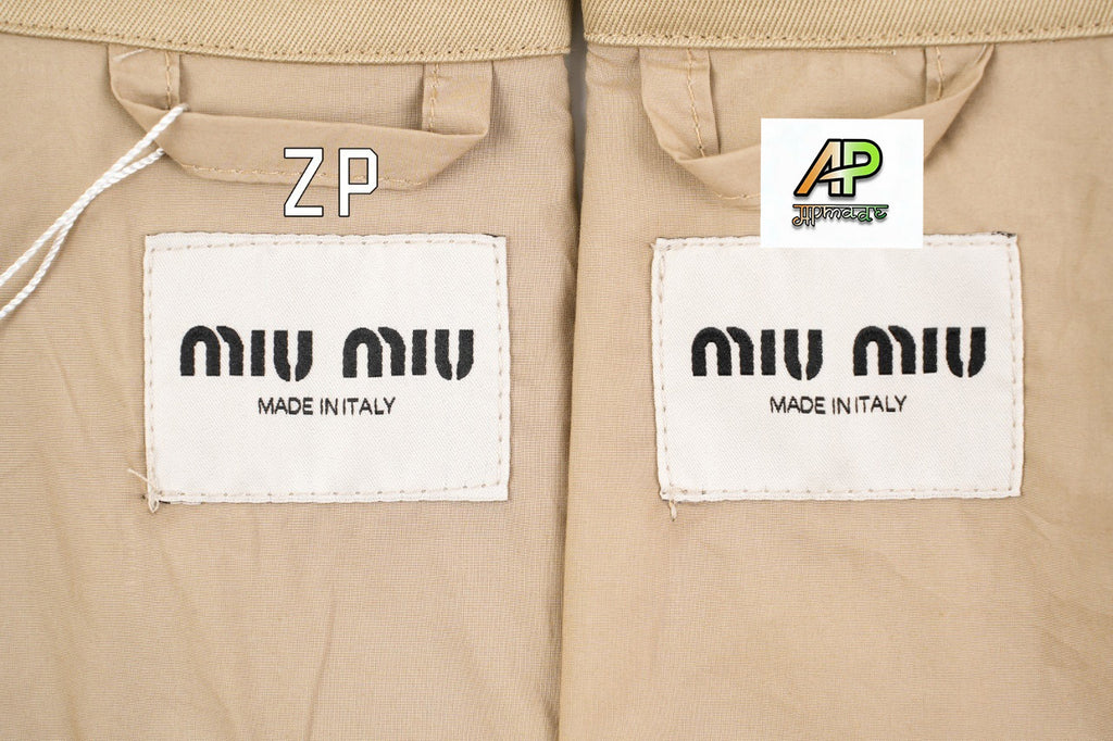 Miu Miu Logo Embroidered Button-Down Jacket
