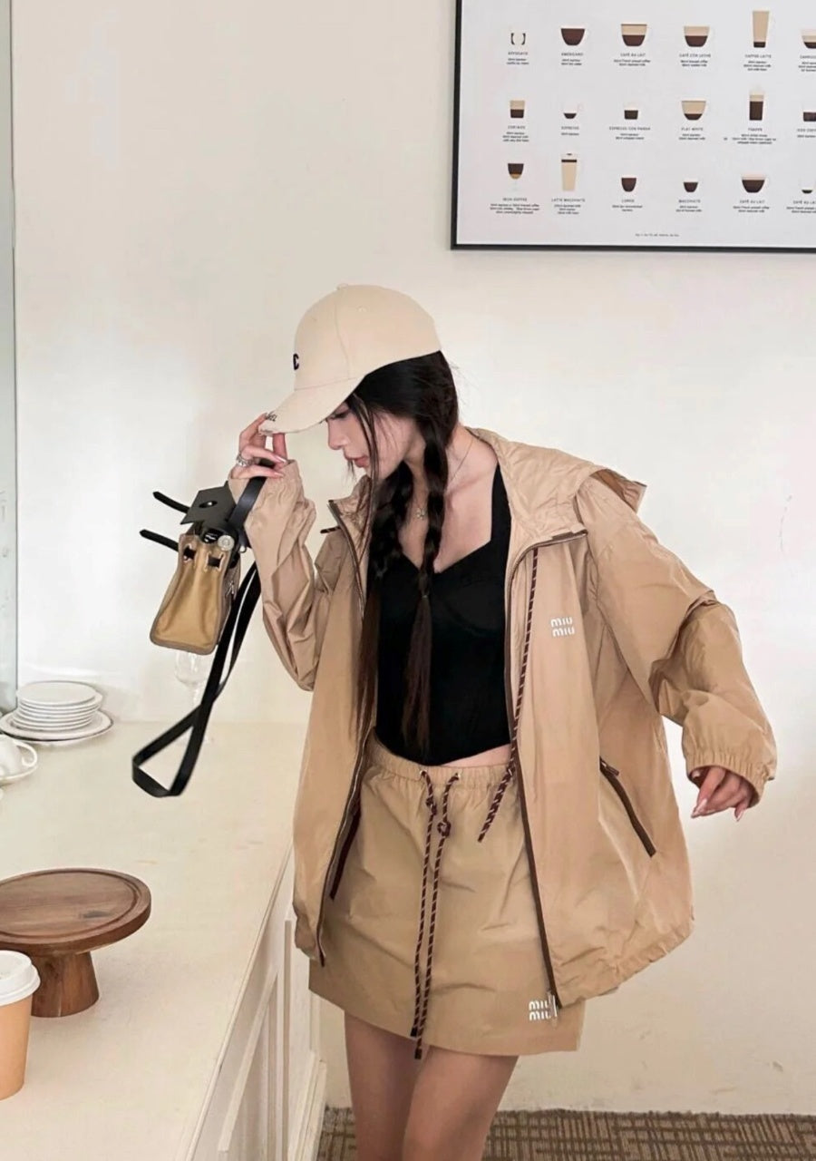 Miu Miu Recycled Lightweight Windproof Jacket