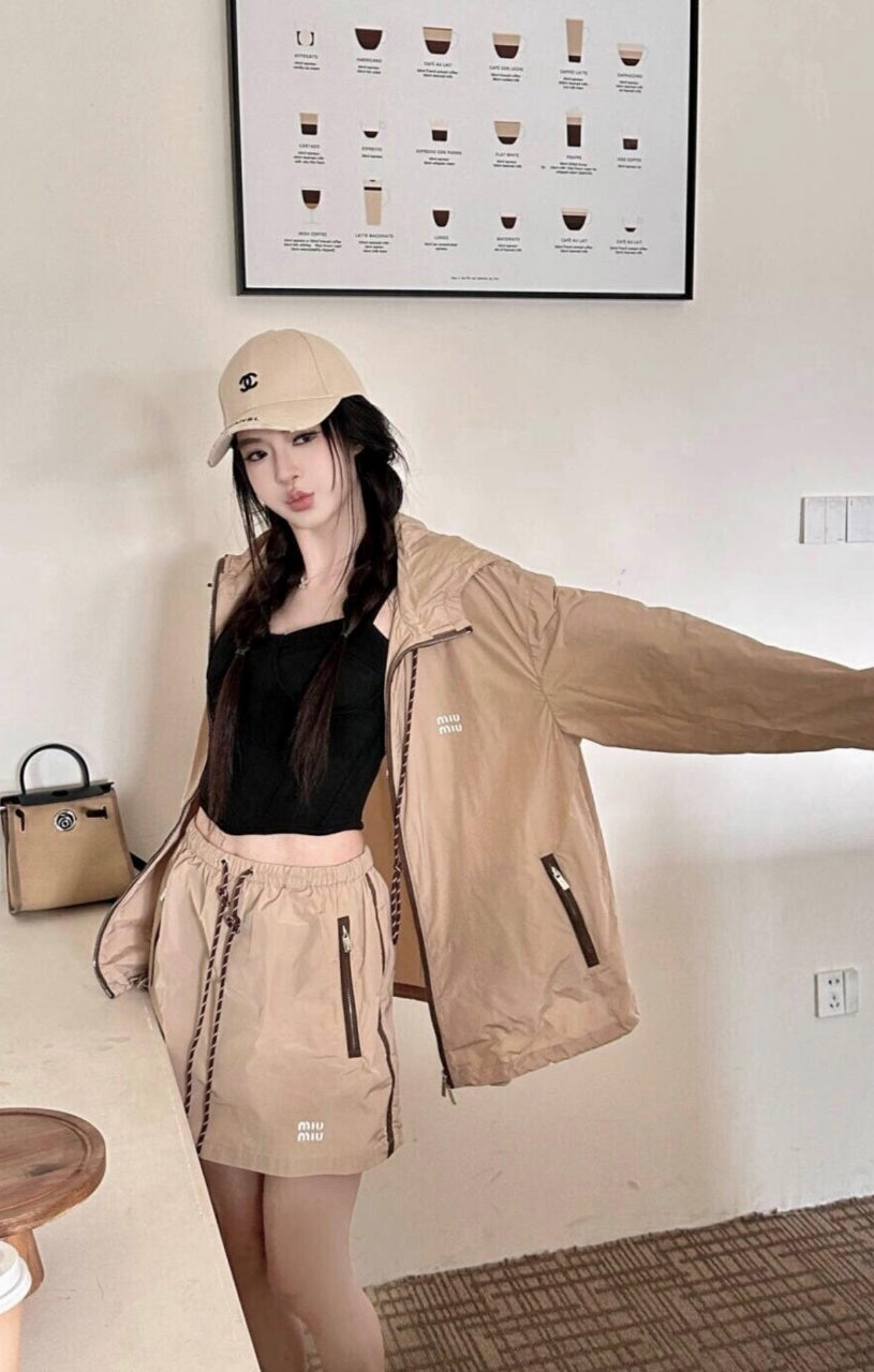 Miu Miu Recycled Lightweight Windproof Jacket