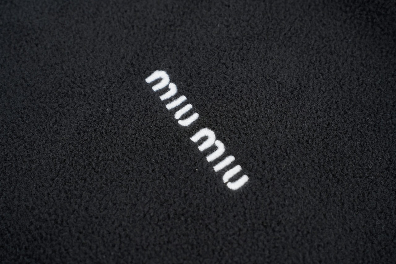Miu Miu Woven and Dyed Polar Fleece Jacket