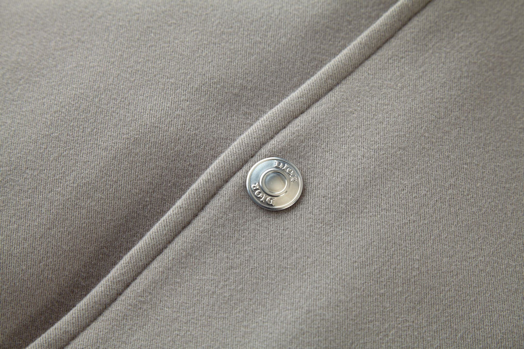 Dior Towel Embroidered Patchwork Leather Baseball Jacket
