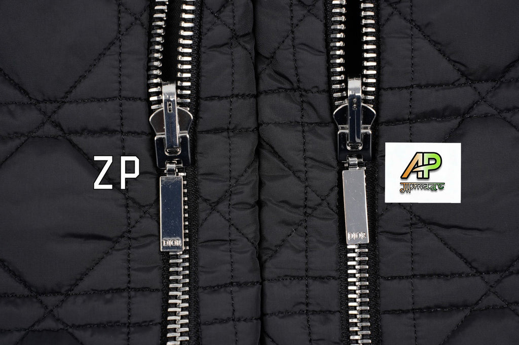Dior Double-Sided Cotton-Padded Jacket with Rattan Quilting