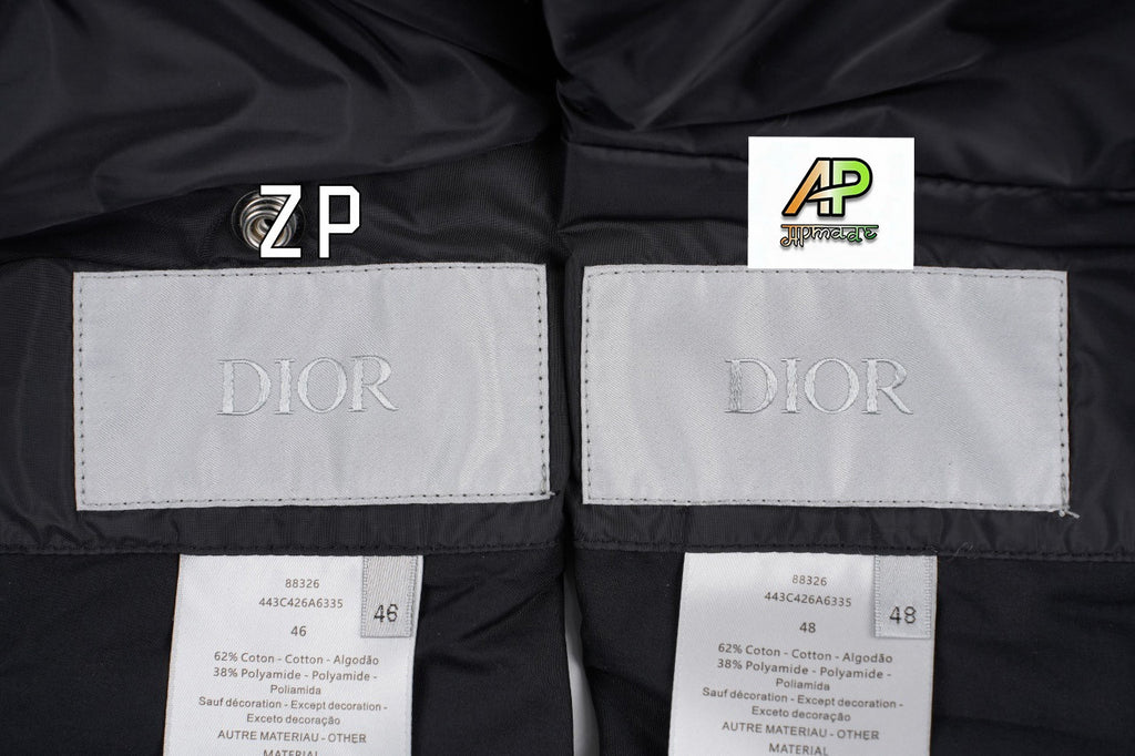 Dior Double-Sided Cotton-Padded Jacket with Rattan Quilting